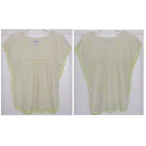 Old Navy Girls Size 8, Yellow Beach Top, Lightweight, 100% Cotton